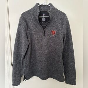 NFL Pro Line Bears Gray Quarter Zip